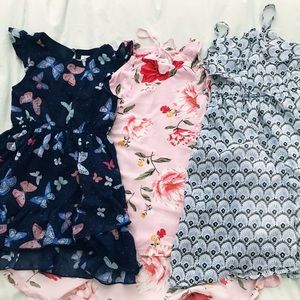 Lot of 3 Girls Dresses size 5